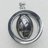Stainless Steel Pendant, 24x28mm, Sold by PC