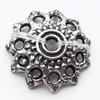 Bead Caps Zinc Alloy Jewelry Findings Lead-free, 12mm, Hole:1.5mm, Sold by Bag