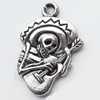 Pendant, Zinc Alloy Jewelry Findings, 15x21mm, Sold by Bag