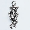 Pendant, Zinc Alloy Jewelry Findings, 8x25mm, Sold by Bag