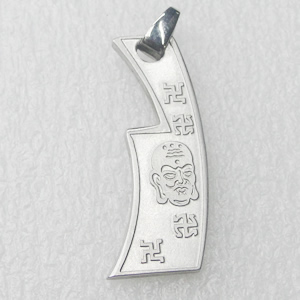 Stainless Steel Pendant, 10x33mm, Sold by PC