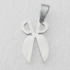 Stainless Steel Pendant, 14x23mm, Sold by PC