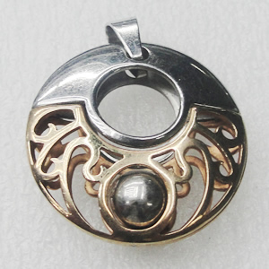 Stainless Steel Pendant, 31mm, Sold by PC