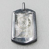 Stainless Steel Pendant, 25x41mm, Sold by PC