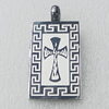 Stainless Steel Pendant, Rectangle 20x40mm, Sold by PC