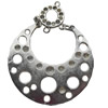 Pendant, Zinc Alloy Jewelry Findings, 46x62mm, Sold by Bag  