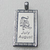 Stainless Steel Pendant, Rectangle 20x40mm, Sold by PC
