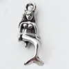 Pendant, Zinc Alloy Jewelry Findings, 6x21mm, Sold by Bag  