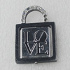 Stainless Steel Pendant, Lock 23x34mm, Sold by PC