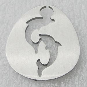 Stainless Steel Pendant, 25x27mm, Sold by PC