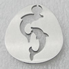 Stainless Steel Pendant, 25x27mm, Sold by PC