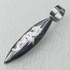 Stainless Steel Pendant, 10x44mm, Sold by PC