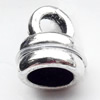 Zinc Alloy Cord End Caps Lead-free, 8x10mm, Hole:4mm, Sold by Bag  