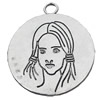 Pendant, Zinc Alloy Jewelry Findings, 47x55mm, Sold by Bag  