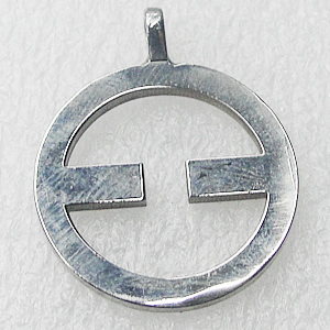 Stainless Steel Pendant, 25x30mm, Sold by PC