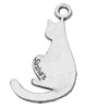 Pendant, Zinc Alloy Jewelry Findings, 24x42mm, Sold by Bag  