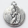 Pendant, Zinc Alloy Jewelry Findings, 24x26mm, Sold by Bag  