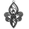 Pendant, Zinc Alloy Jewelry Findings, 37x58mm, Sold by Bag  