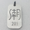 Stainless Steel Pendant, Rectangle 27x50mm, Sold by PC