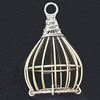 Jewelry Hollow Pendant, Iron Cage, 29x47mm, Sold by PC