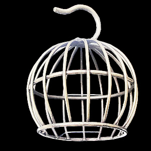 Jewelry Hollow Pendant, Iron Cage, 36x45mm, Sold by PC