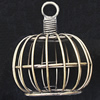 Jewelry Hollow Pendant, Iron Cage, 39x47mm, Sold by PC