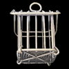 Jewelry Hollow Pendant, Iron Cage, 35x46mm, Sold by PC