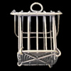 Jewelry Hollow Pendant, Iron Cage, 32x44mm, Sold by PC