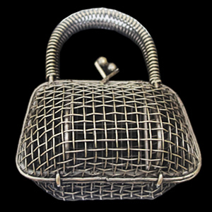 Jewelry Hollow Pendant, Iron Cage, 42x51mm, Sold by PC