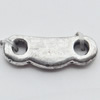 Connector, Zinc Alloy Jewelry Findings, 14x5mm, Hole:2mm, Sold by Bag  
