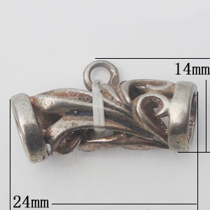 Copper Connector Jewelry Findings, 24x14mm, Sold by Bag