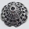 Bead Caps Zinc Alloy Jewelry Findings Lead-free, 18mm, Hole:2mm, Sold by Bag  