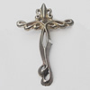 Copper Pendant Jewelry Findings, Cross 31x46mm, Sold by Bag