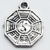 Pendant, Zinc Alloy Jewelry Findings, 13x16mm, Sold by Bag  