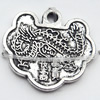 Pendant, Zinc Alloy Jewelry Findings, 16x14mm, Sold by Bag  