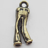 Pendant, Zinc Alloy Jewelry Findings, 6x20mm, Sold by Bag  