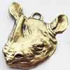 Pendant, Zinc Alloy Jewelry Findings, Animal Head, 36x45mm, Sold by Bag  