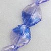 Lampwork Beads, Twist Leaf 34x28mm Hole:About 1.5mm, Sold by PC 