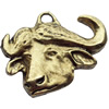 Pendant, Zinc Alloy Jewelry Findings, Animal Head, 49x40mm, Sold by Bag  