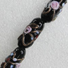 Lampwork Beads, 25x12mm Hole:About 1.5mm, Sold by PC 