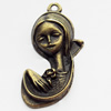 Pendant, Zinc Alloy Jewelry Findings, 20x38mm, Sold by Bag  