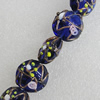 Lampwork Beads, Round 20mm Hole:About 1.5mm, Sold by PC 