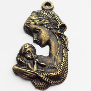 Pendant, Zinc Alloy Jewelry Findings, 20x37mm, Sold by Bag  