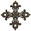 Pendant, Zinc Alloy Jewelry Findings, Cross, 56mm, Sold by Bag  