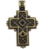 Pendant, Zinc Alloy Jewelry Findings, Cross, 35x56mm, Sold by Bag  