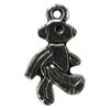 Pendant/Charm Zinc Alloy Jewelry Findings Lead-free, Animal 10x17mm Hole:2mm, Sold by Bag