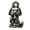 Pendant/Charm Zinc Alloy Jewelry Findings Lead-free, Animal 10x18mm Hole:2mm, Sold by Bag