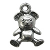 Pendant/Charm Zinc Alloy Jewelry Findings Lead-free, Animal 13x18mm Hole:2mm, Sold by Bag