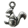 Pendant/Charm Zinc Alloy Jewelry Findings Lead-free, Animal 18x20mm Hole:2mm, Sold by Bag