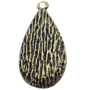 Pendant, Zinc Alloy Jewelry Findings, Teardrop, 22x44mm, Sold by Bag  